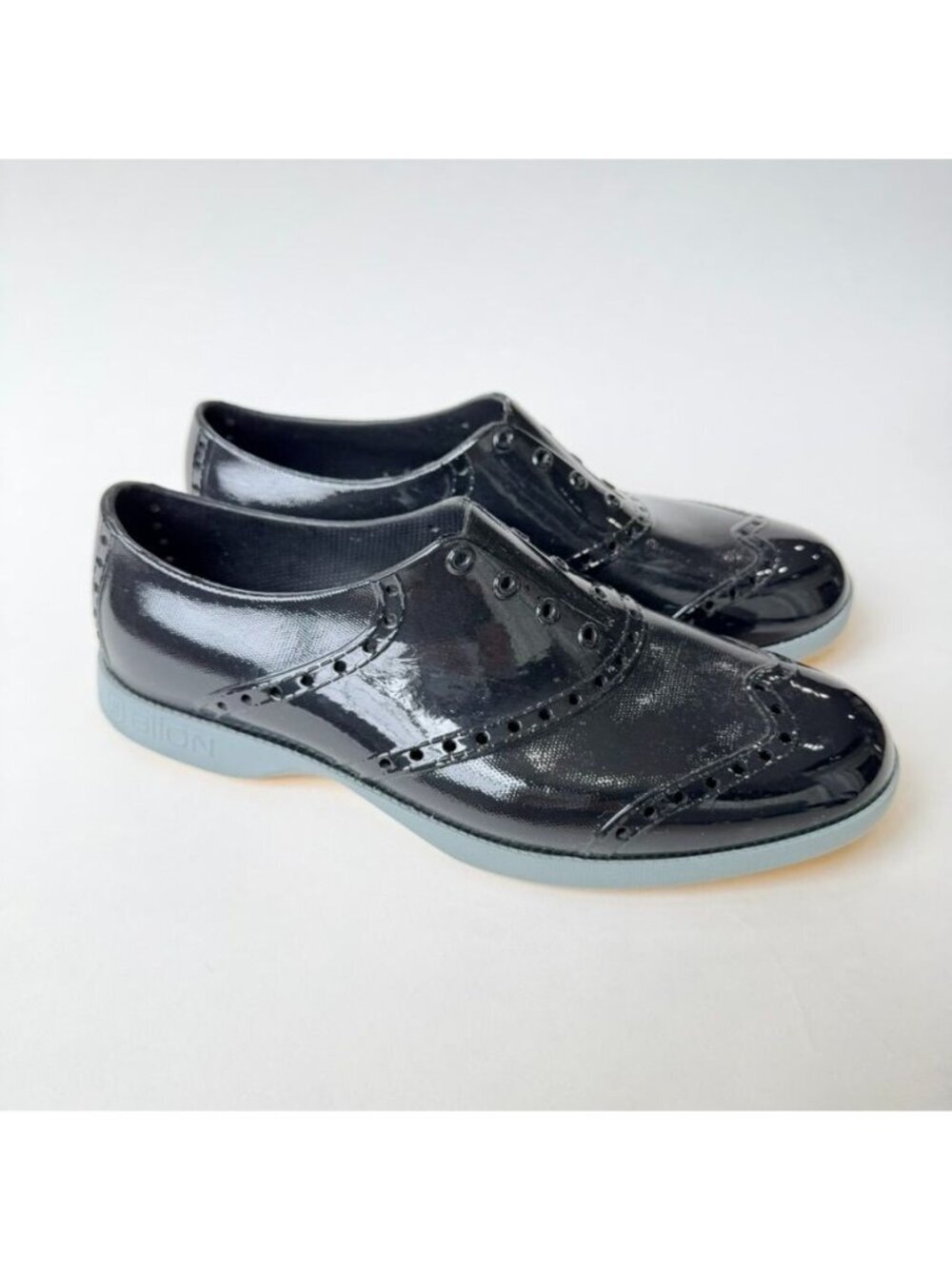 BiiON Wingtip Oxford Spikeless Golf Shoes Black Size M8-W10
